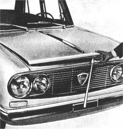 Appertura cofano motore